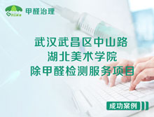 武漢武昌區(qū)湖北美術(shù)學(xué)院除甲醛檢測(cè)服務(wù)項(xiàng)目