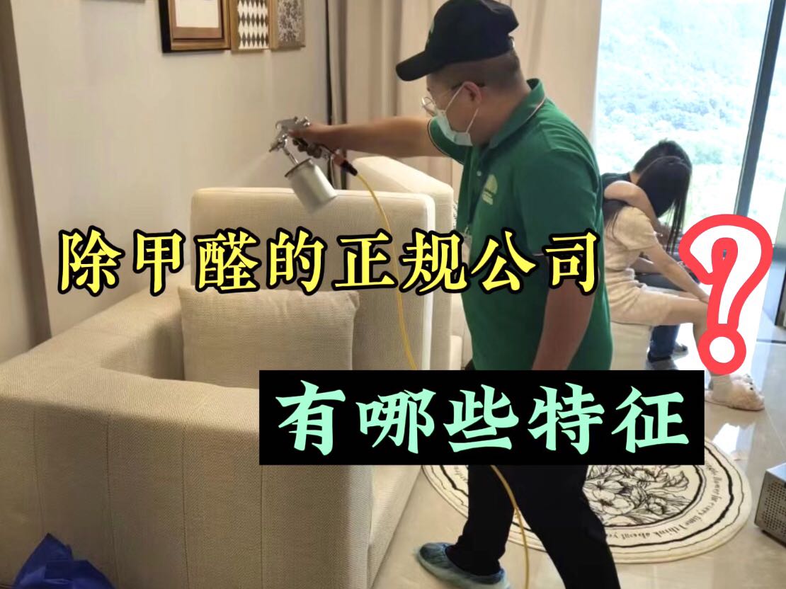 除甲醛的正規(guī)公司有哪些特征？